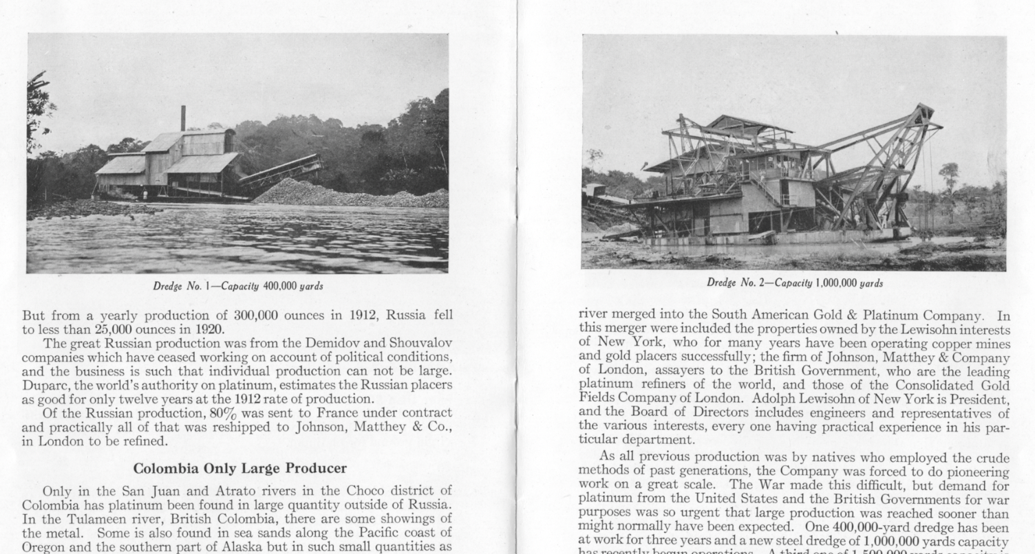 Platino - Folleto (1920), una publicación de la CMCP